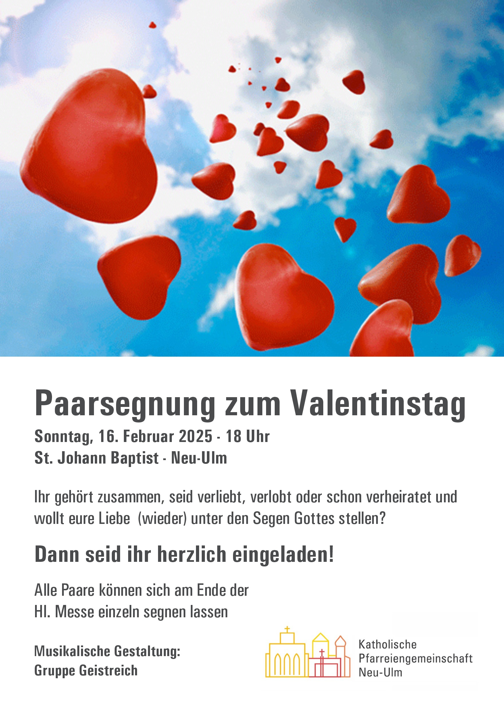 Paarsegnung zum Valentinstag