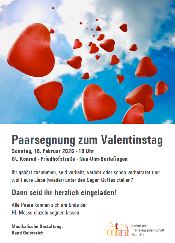Paarsegnung zum Valentinstag